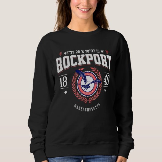 Rockport Massachusetts North Shore MA Nautical Bea Sweatshirt (Vorderseite)