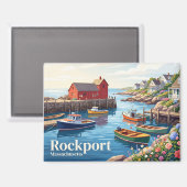 Rockport, Massachusetts, USA Magnet (Vorderseite/Rückseite)