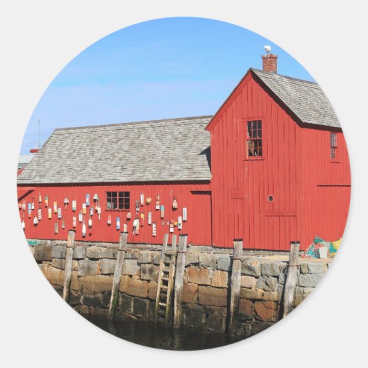 Rockport Motif Nummer 1 (2) Runder Aufkleber (Vorderseite)