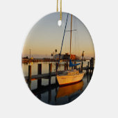 Rockport, Texas Hafen bei Sonnenuntergang Keramikornament (Rechts)