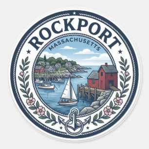 Rockport USA Runder Aufkleber