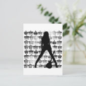 ROCKPRINZESS POSTKARTE (Stehend Vorderseite)