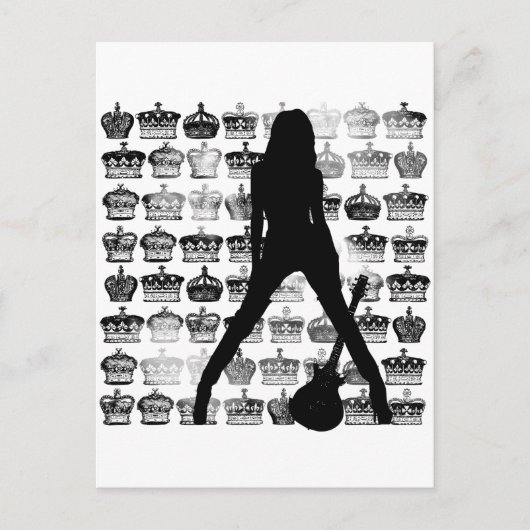 ROCKPRINZESS POSTKARTE (Vorderseite)