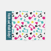 RockrollenBabyspaß-Deckenmusik Fleecedecke (Vorderseite (Horizontal))