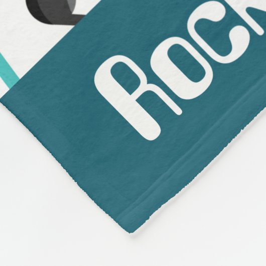 RockrollenBabyspaß-Deckenmusik Fleecedecke (Ecke)