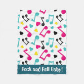 RockrollenBabyspaß-Deckenmusik Fleecedecke (Vorderseite)