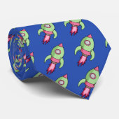 Rockrosa grüne Krawatte (Gerollt)