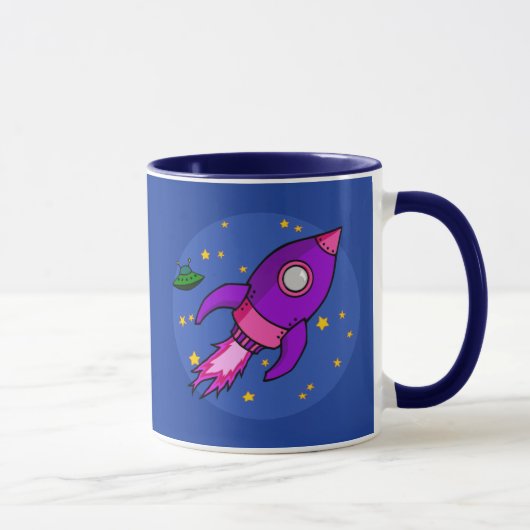 Rockrosa lila Tasse (Rechts)
