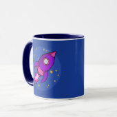 Rockrosa lila Tasse (Vorderseite Links)