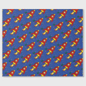 Rockrot-gelbes Glossy-Wrapping Paper 30"x6' Geschenkpapier (Flach)