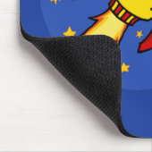 Rockrot-gelbes Mousepad (Ecke)