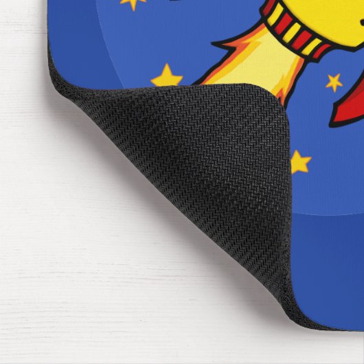 Rockrot-gelbes Mousepad (Ecke)