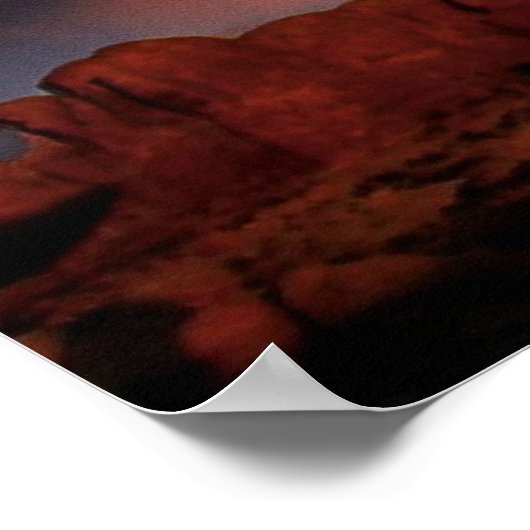 Rocks Ablaze Poster (Ecke)