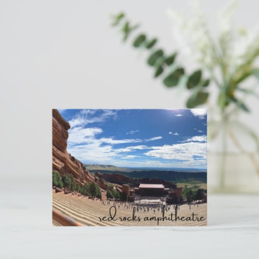 Rocks Amphitheater Postkarte (Stehend Vorderseite)