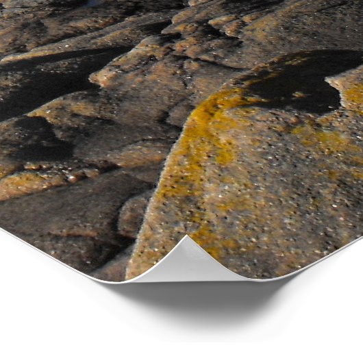 Rocks and Corbiere lighthouse, Jersey Poster (Ecke)