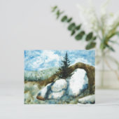 "Rocks and Pine" - Landstraßen Postkarte (Stehend Vorderseite)