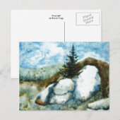 "Rocks and Pine" - Landstraßen Postkarte (Vorne/Hinten)