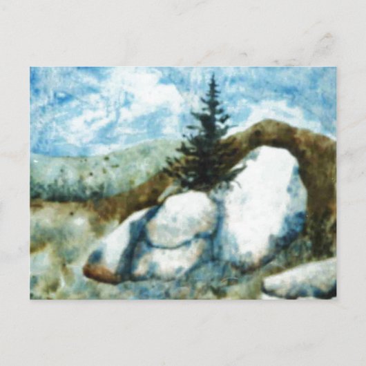 "Rocks and Pine" - Landstraßen Postkarte (Vorderseite)