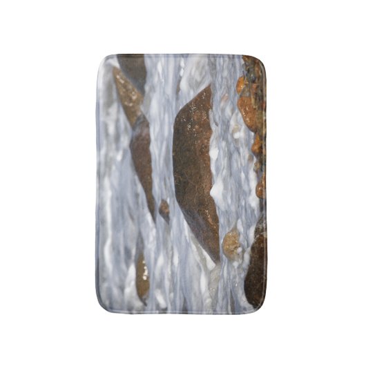 Rocks and Waves Bath Mat Badematte (Vorderseite Vertikal)