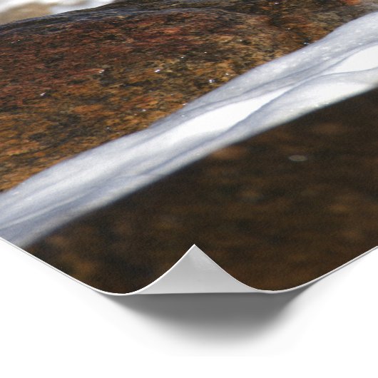 Rocks and Waves in Rhode Island Poster (Ecke)