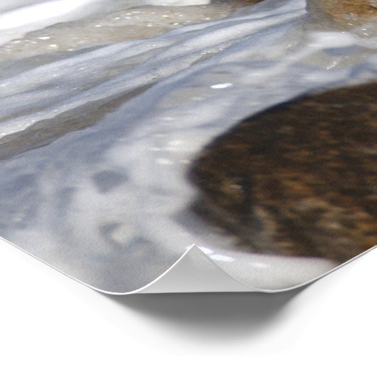 Rocks and Waves in Rhode Island Poster (Ecke)