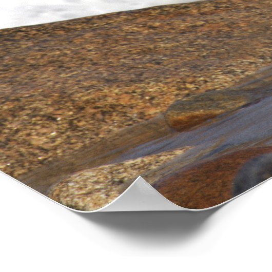 Rocks and Waves in Rhode Island Poster (Ecke)