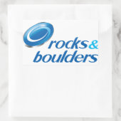 Rocks & Boulders (Parody) Rechteckiger Aufkleber (Tasche)
