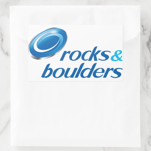 Rocks & Boulders (Parody) Rechteckiger Aufkleber (Tasche)