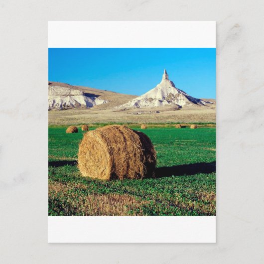 Rocks Chimney Nebraska Postkarte (Vorderseite)