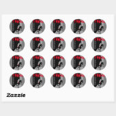 Rocks Classic Round Sticker (Blatt)