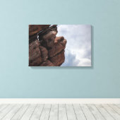 Rocks & Clouds - "Rote Felsen" Colorado Leinwanddruck (Insitu (Holzboden))