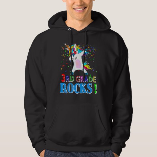 Rocks der dritten Klasse für Einhorn Hoodie (Vorderseite)