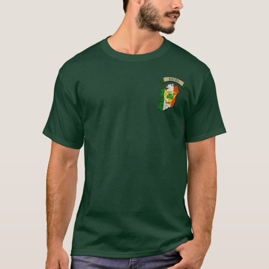 Rocks Irish Shield & Griffins Personalisiert T-Shirt (Vorderseite)