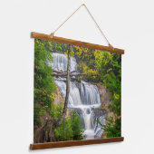 Rocks National Lakeshore, Sable Falls Wandteppich Mit Holzrahmen (Gewinkelt)
