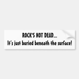 Rock's not Dead Funny Music Quote Autoaufkleber