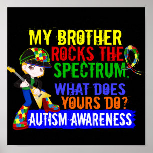 Rocks Spectrum Autismus Poster