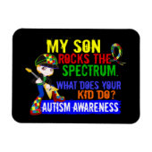 Rocks Spectrum Autismus Son Magnet (Horizontal)