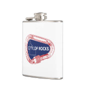 Rocks Stadt Idaho Kletterparadies Carabiner Flachmann (Links)