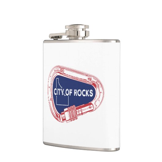 Rocks Stadt Idaho Kletterparadies Carabiner Flachmann (Links)