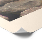 Rocks with Birds Ocean Waterscape Poster (Ecke)