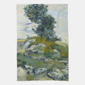 Rocks with Oak Tree, Van Gogh Oil Painting Geschirrtuch (Vertikal)