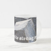 Rocksaft für starke Männer. Personalisierbar Mattglastasse (VorderseiteRechts)