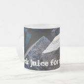 Rocksaft für starke Männer. Personalisierbar Mattglastasse (Vorderseite Links)