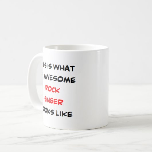 Rocksängerin, phantastisch kaffeetasse (Vorderseite Links)