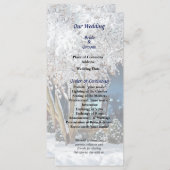 Rocksessel auf Veranda im Winter Hochzeitsprogramm Programm (Vorne/Hinten)