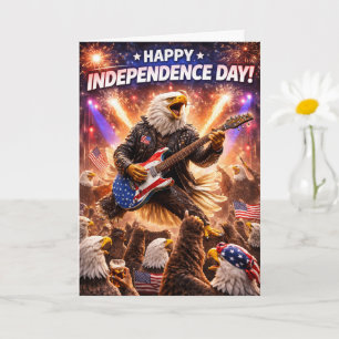 Rockstar American Eagle frohen Unabhängigkeitstag Karte
