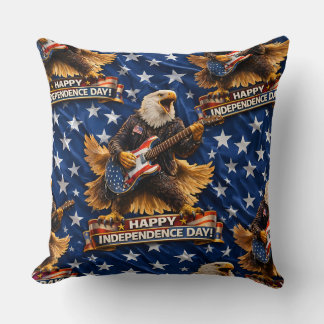 Rockstar American Eagle frohen Unabhängigkeitstag Kissen