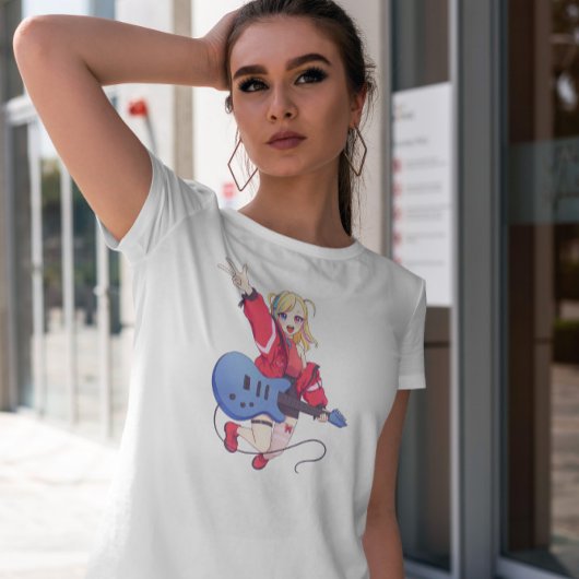 Rockstar Anime Mädchen T-Shirt
