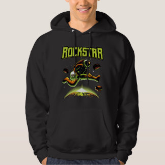 Rockstar-Astronautin spielt Gitarre im Weltraum-Ho Hoodie