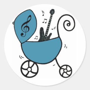 Rockstar-Baby-Aufkleber Runder Aufkleber